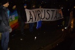 Manifestation utanför Aimpoint i Malmö. Bild på manifestation utanför Aimpoint i Malmö.