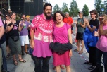 David Heller och Nicola Freeman utanför tingsrätten Bild på David Heller och Nicola Freeman utanför tingsrätten